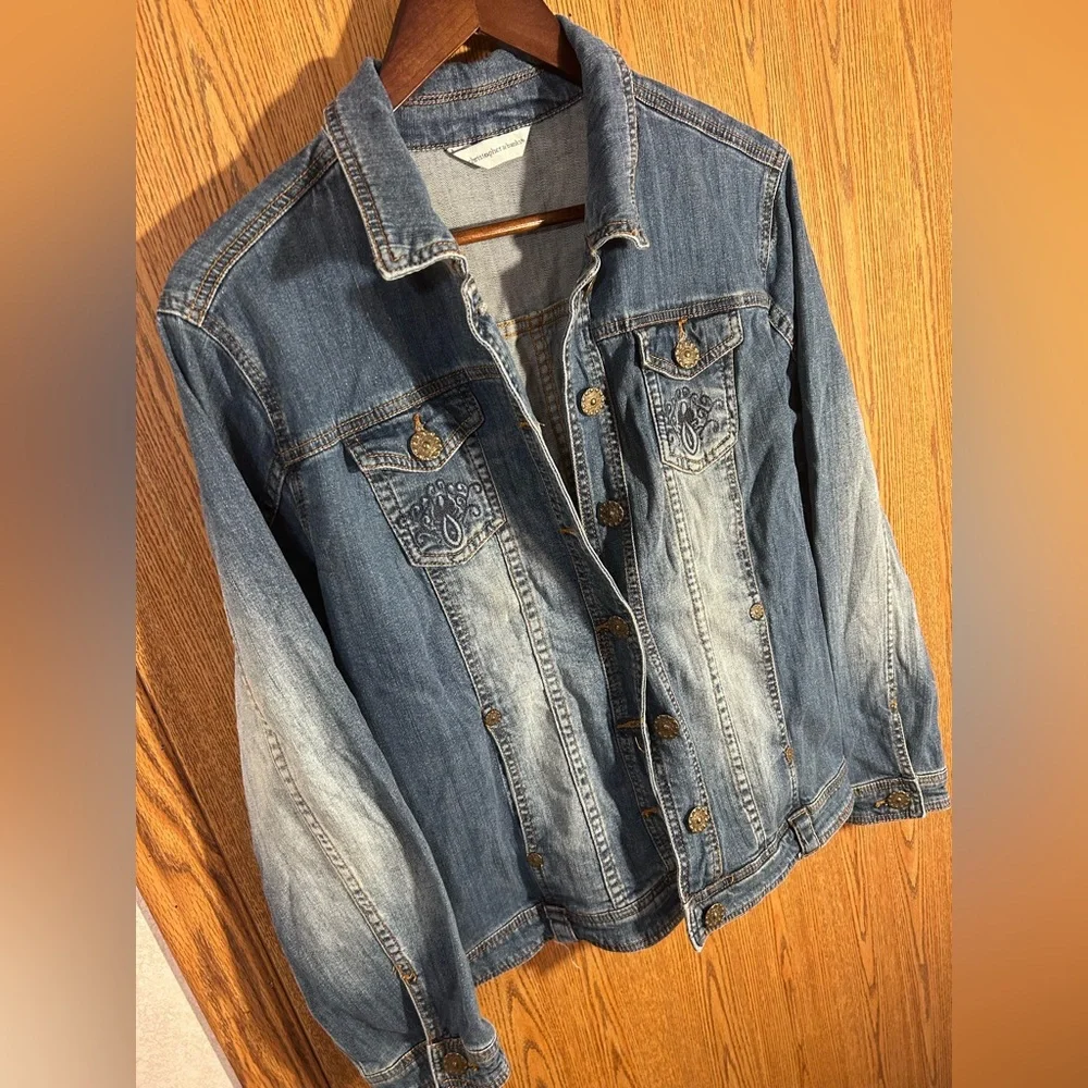 Christopher & Banks Boho Denim Jacket - Picture 2 of 5